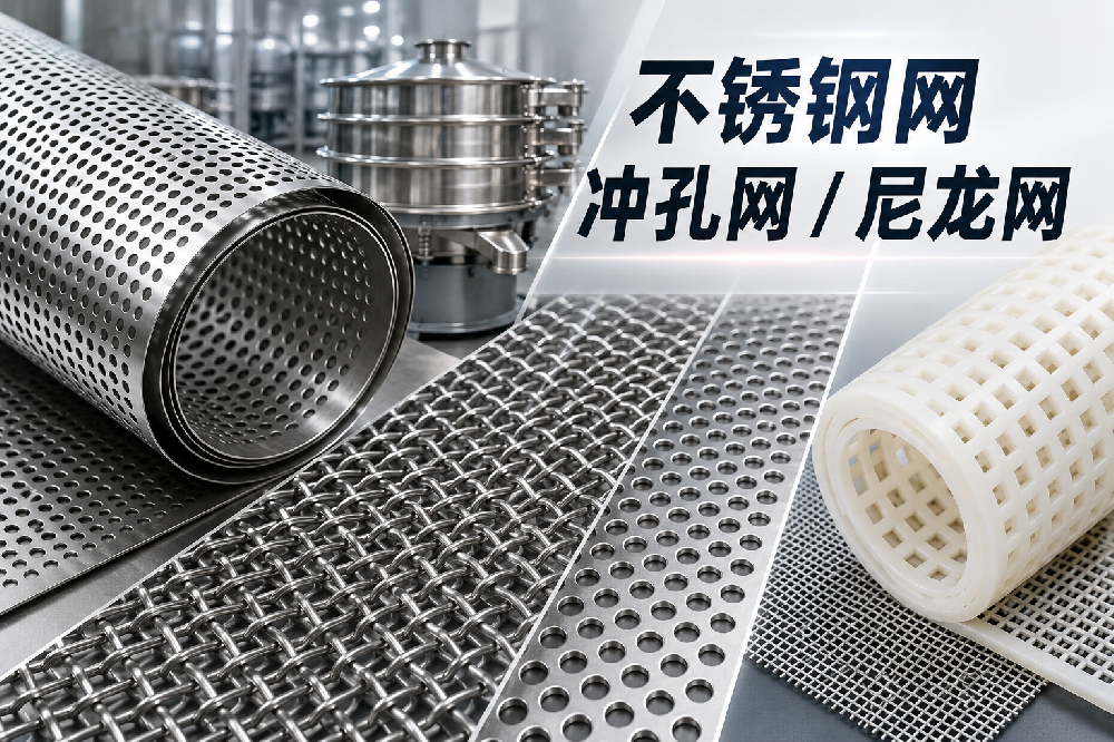 工业筛网选型攻略｜不锈钢/冲孔/尼龙筛网参数用途价格