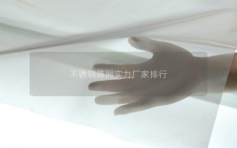 不锈钢筛网实力厂家排行